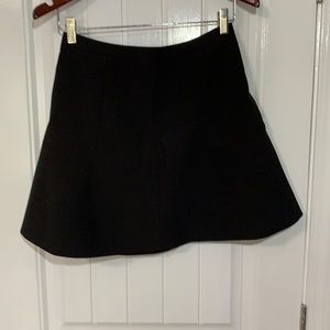 J.Crew Black Mini Trumpet Skirt